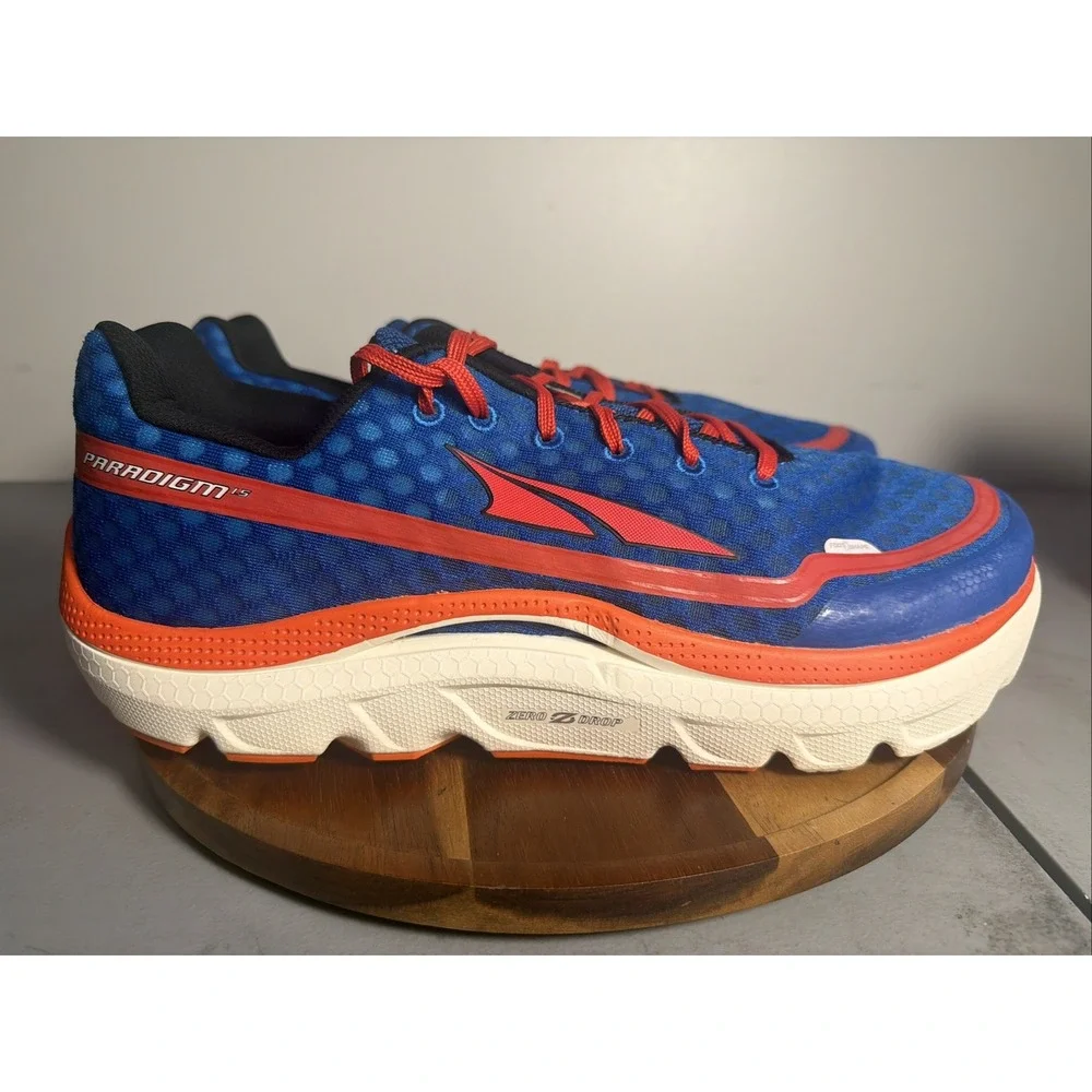 Altra Paradigm 1.5 A1535-1 Men's Size 14 Blue Red Road Running Shoes Zero Drop